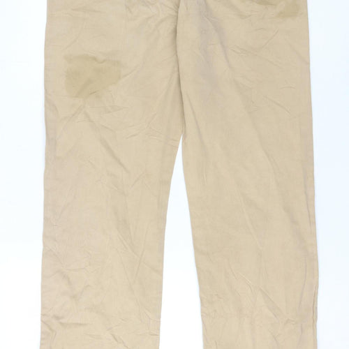 Jaeger Men's Beige Chino Trousers 32R - Regular Fit