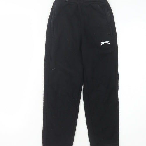 Slazenger Boys Black Sweatpants 7 Years Elastic Waist