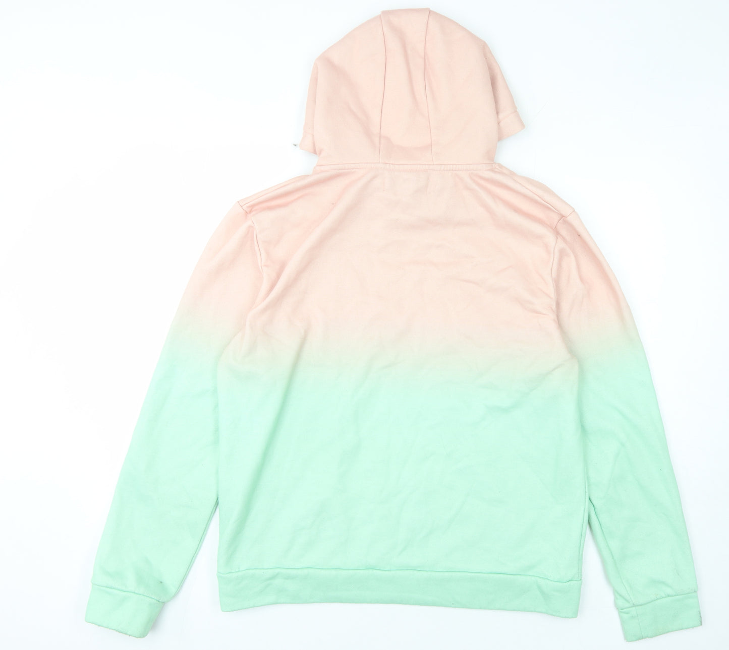 Hype Teens Pink Green Pullover Hoodie Size 16