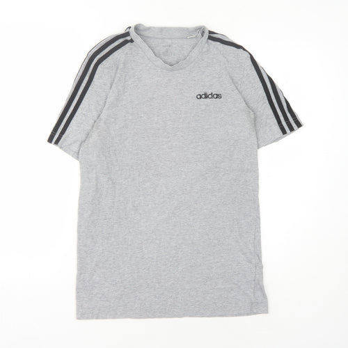Adidas Men's Grey S Crew Neck T-Shirt