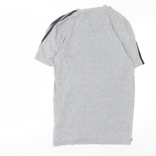 Adidas Men's Grey S Crew Neck T-Shirt