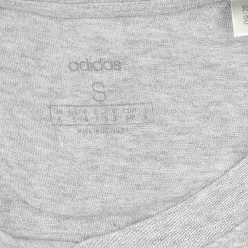 Adidas Men's Grey S Crew Neck T-Shirt