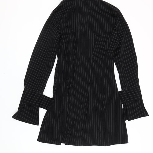 ASOS DESIGN Women's Black Button-Up Shirt Size 14