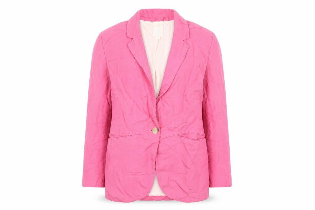 Front view of H&M Women's Pink Blazer -, size 8