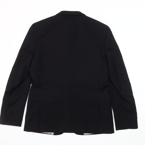 Topman Men's Black Blazer, Size 42, Formal Classic Jacket