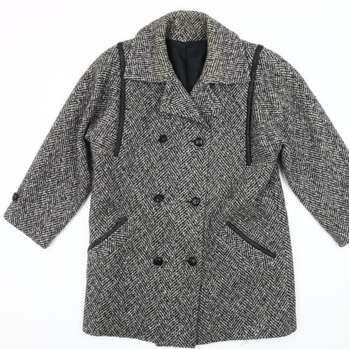 Julius Women's Grey Wool Pea Coat Size 10