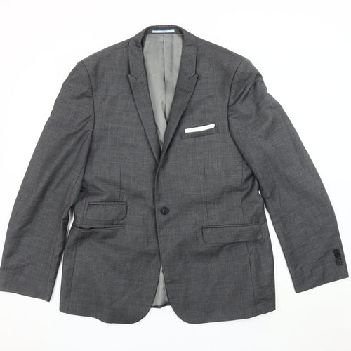 Burton Menswear Grey Slim Fit Blazer 42R