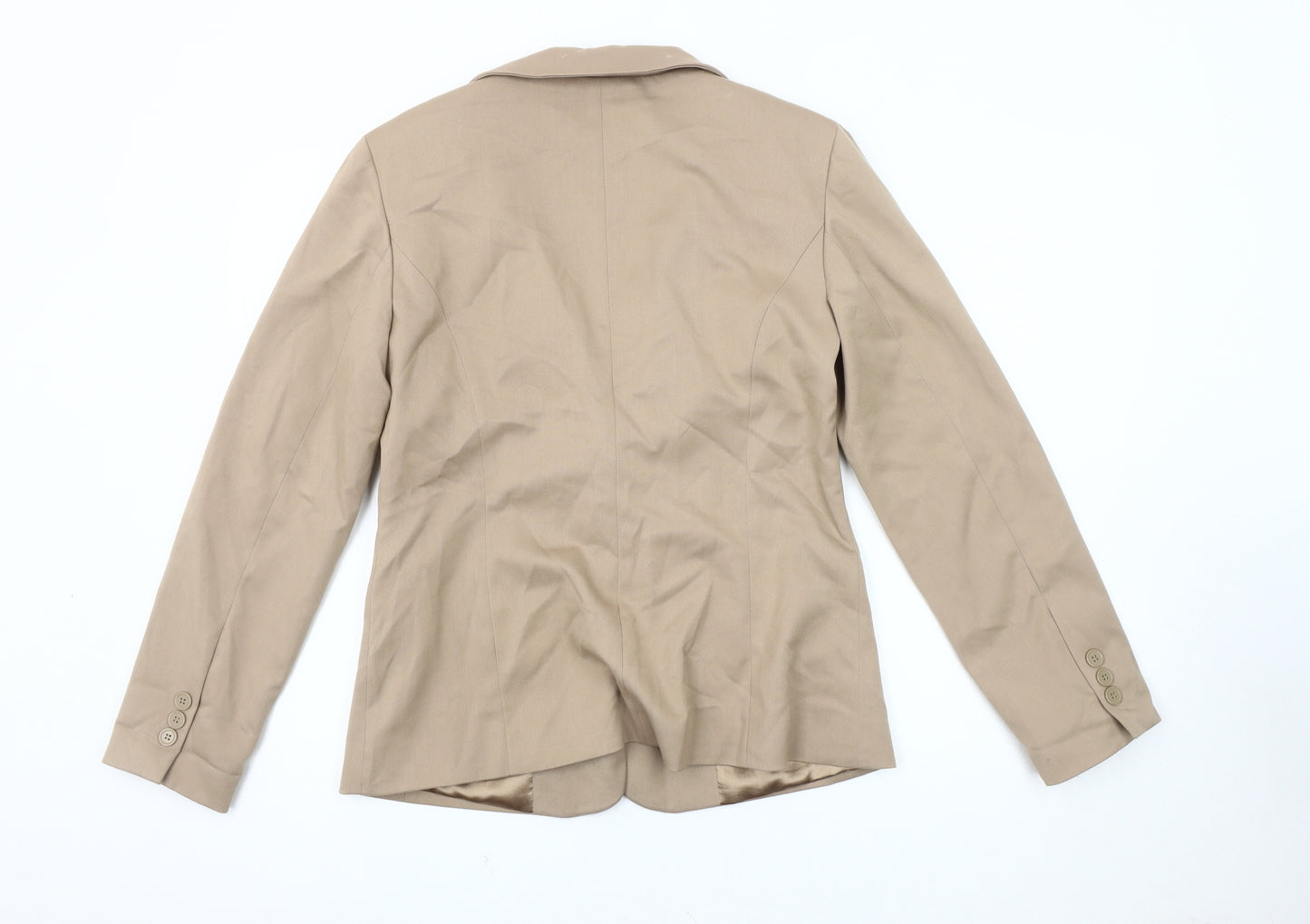 Kaleidoscope Women's Beige Blazer Size 12, Lined, One-Button
