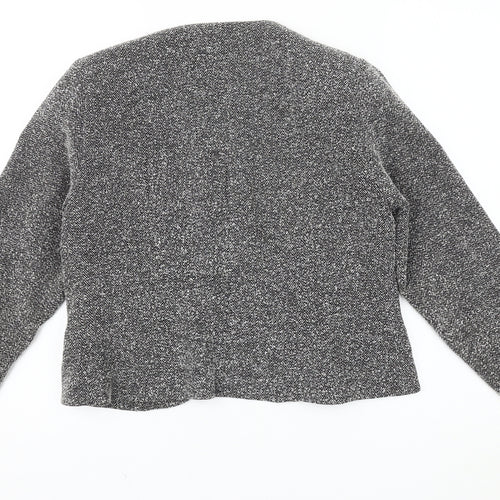 BHS Women's Grey Herringbone Bouclé Blazer Size 12