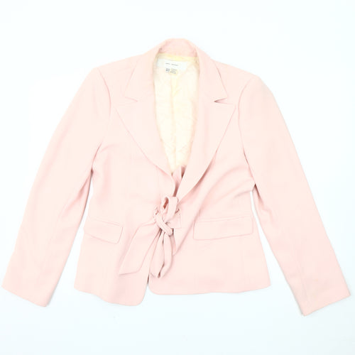 Zara Women Pink Blazer, Size 14, Classic Regular Fit