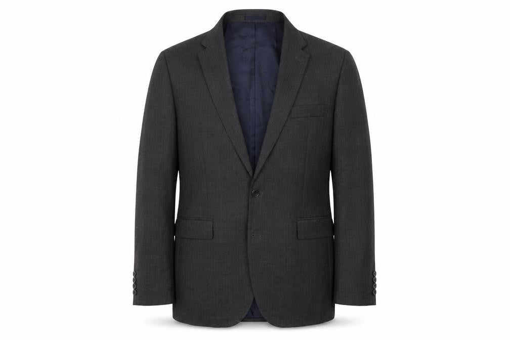 Front view of John Lewis & Partners Men's Grey Blazer 46 Regular