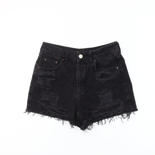 Topshop Women’s Black Mom Shorts Size 6