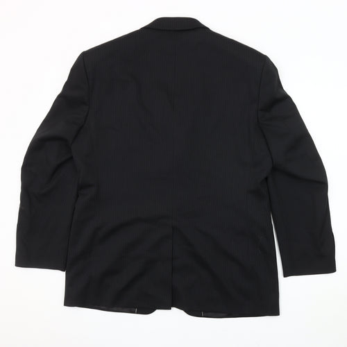 Burton Men's Black Striped Blazer 40 Regular