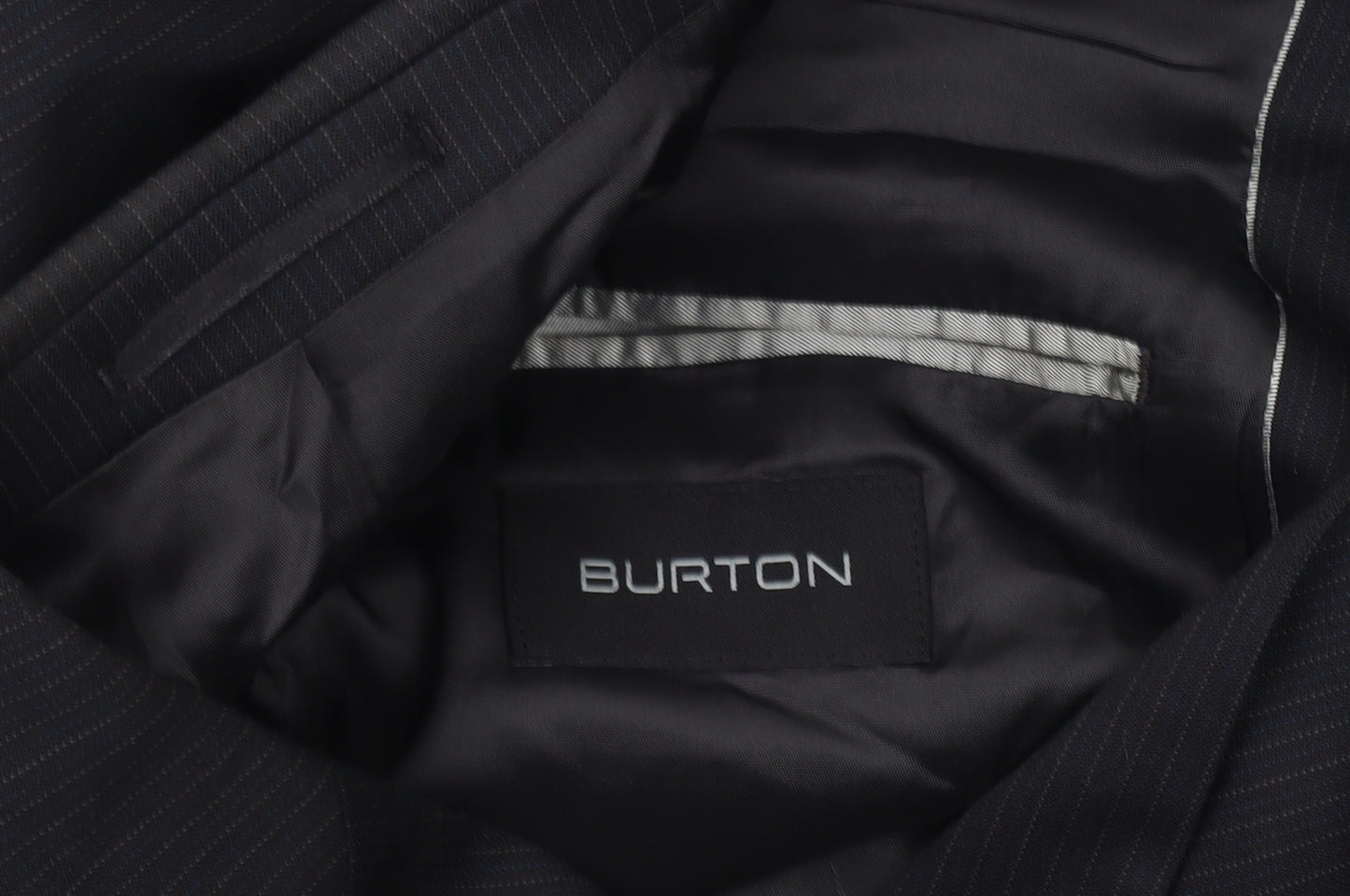 Burton Men's Black Striped Blazer 40 Regular