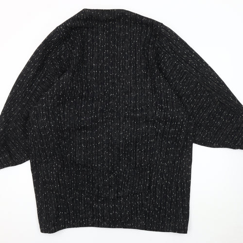 Topshop Women's Black Long Sleeve Coat Size 12