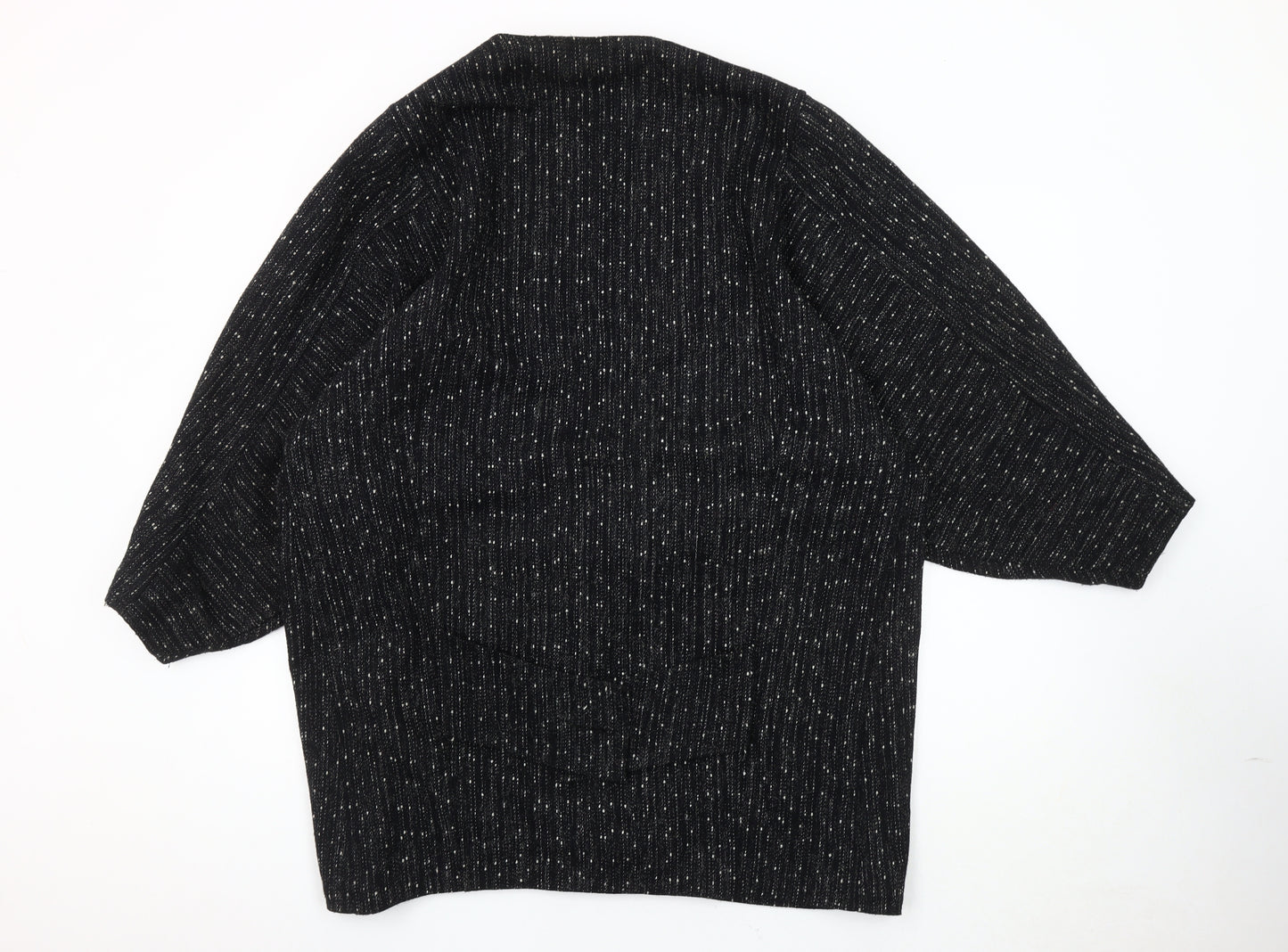 Topshop Women's Black Long Sleeve Coat Size 12