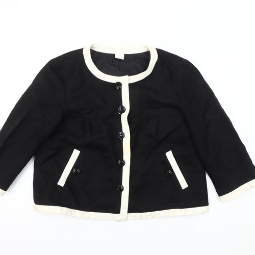 Camaieu Women's Black 3/4 Sleeve Blazer, Size 10