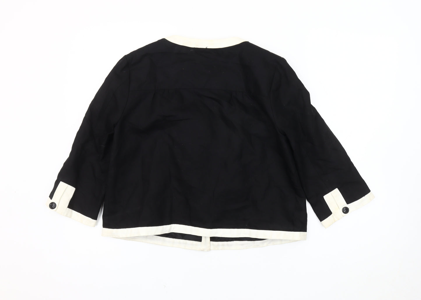 Camaieu Women's Black 3/4 Sleeve Blazer, Size 10