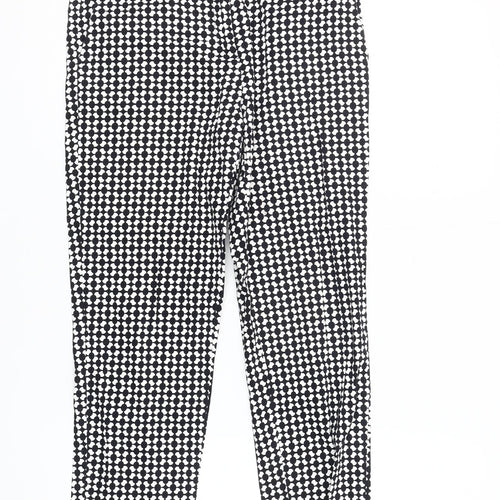 H&M Women's Multicoloured Geometric Trousers Size 6