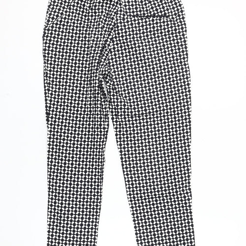 H&M Women's Multicoloured Geometric Trousers Size 6