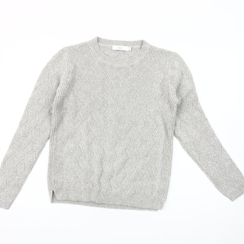 ISLE Women's Grey Knit Pullover Jumper M