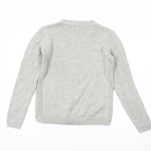 ISLE Women's Grey Knit Pullover Jumper M