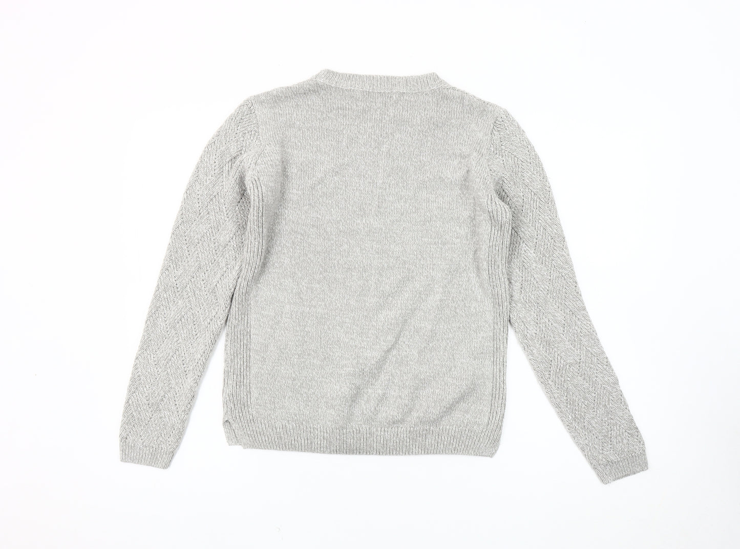 ISLE Women's Grey Knit Pullover Jumper M