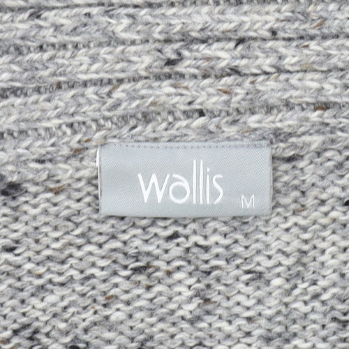 Wallis Men's Grey Zipped Knit Mid-Length Jacket M