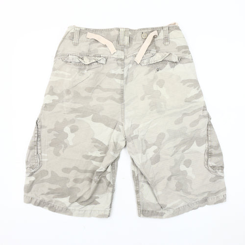Burton Men's Beige Camouflage Cargo Shorts Size 30