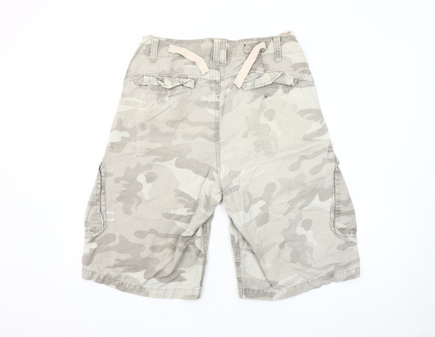 Burton Men's Beige Camouflage Cargo Shorts Size 30