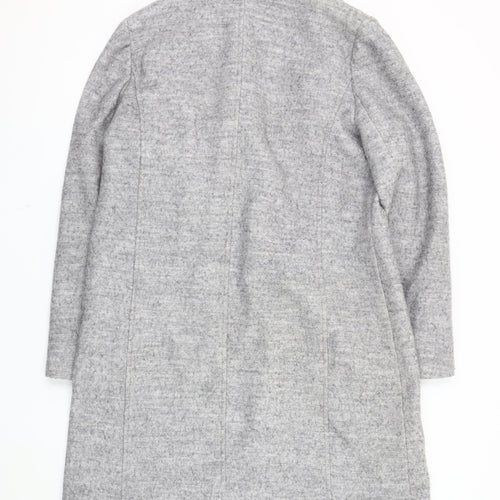 BHS Women's Grey Wool Blend Coat Size 14