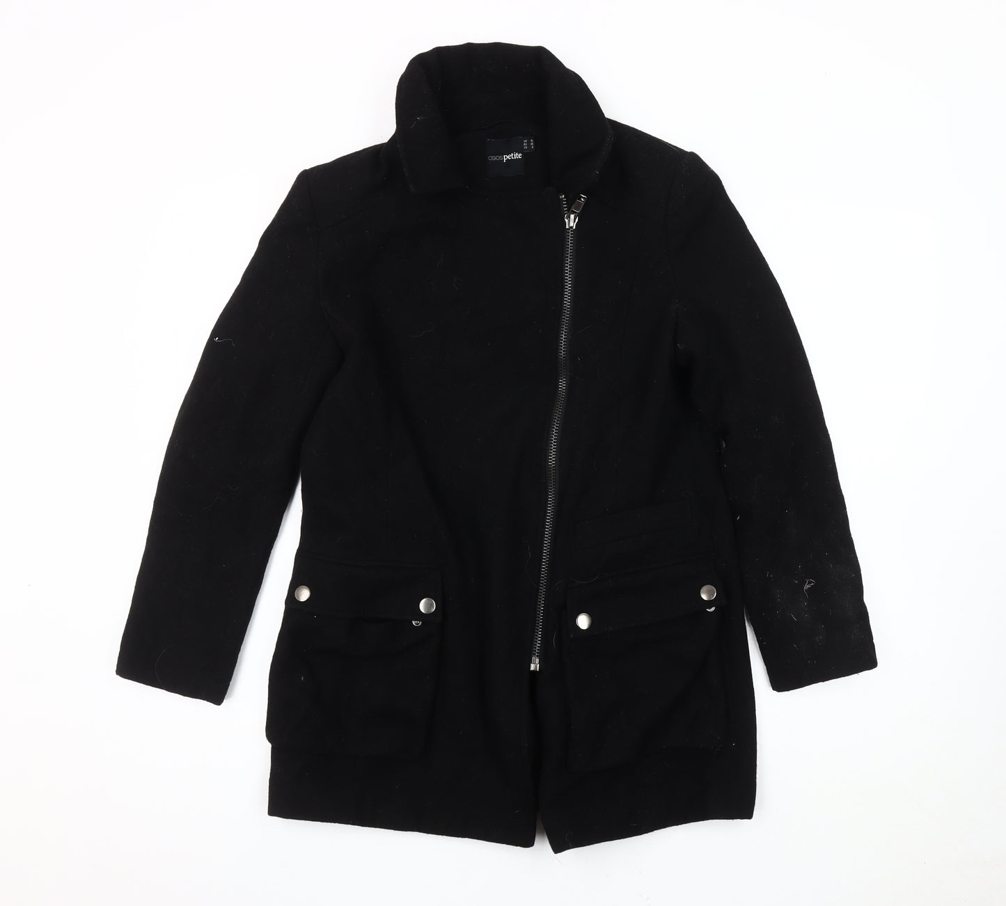 ASOS Women’s Black Mid-Length Wool Jacket - Size 10