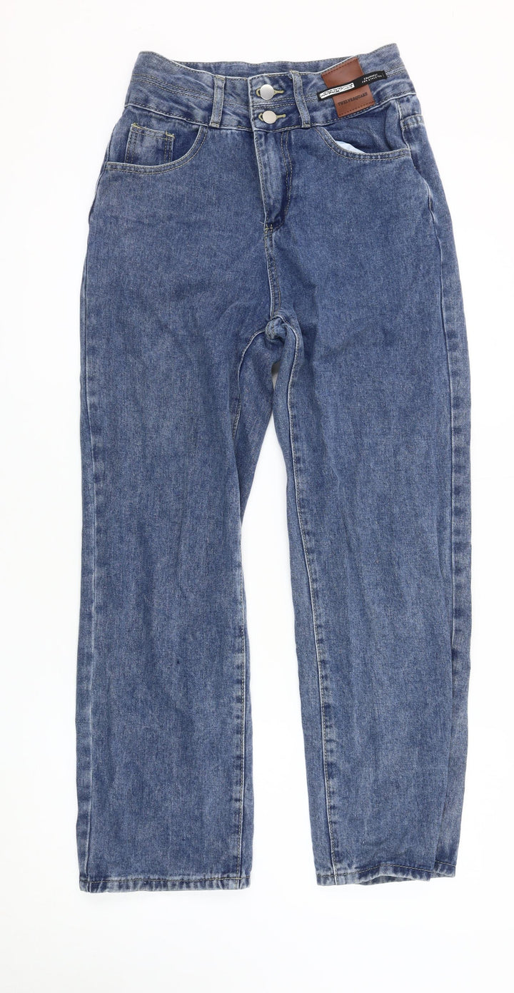 TWELVESQUARE Women's Blue Straight Jeans Size M