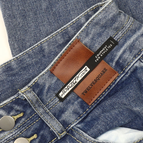 TWELVESQUARE Women's Blue Straight Jeans Size M