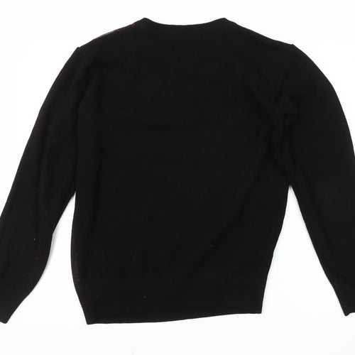 Ballantrae Men's Black Argyle S Pullover Jumper