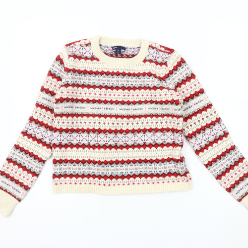 Gap Girls Multicoloured Fair Isle Pullover Jumper, Size 12