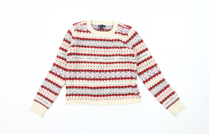 Gap Girls Multicoloured Fair Isle Pullover Jumper, Size 12