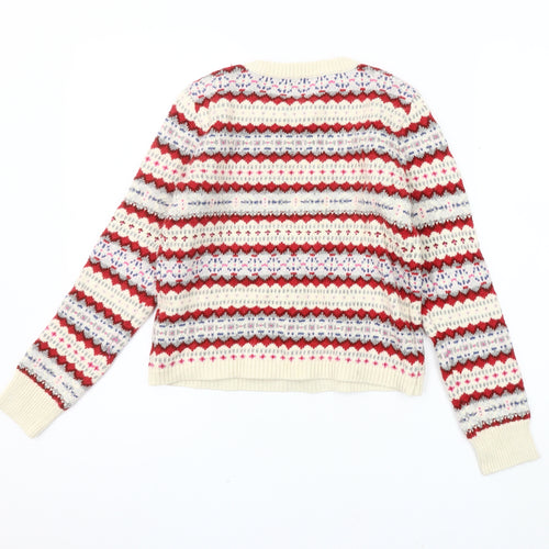 Gap Girls Multicoloured Fair Isle Pullover Jumper, Size 12