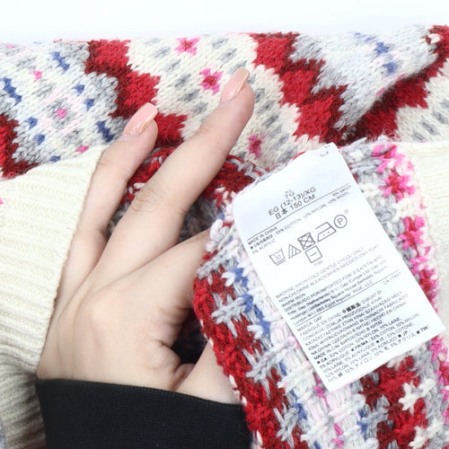 Gap Girls Multicoloured Fair Isle Pullover Jumper, Size 12