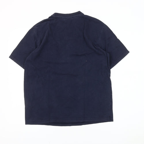 FILA Boys Blue XL T-Shirt, Basic Crew Neck, Logo Detail