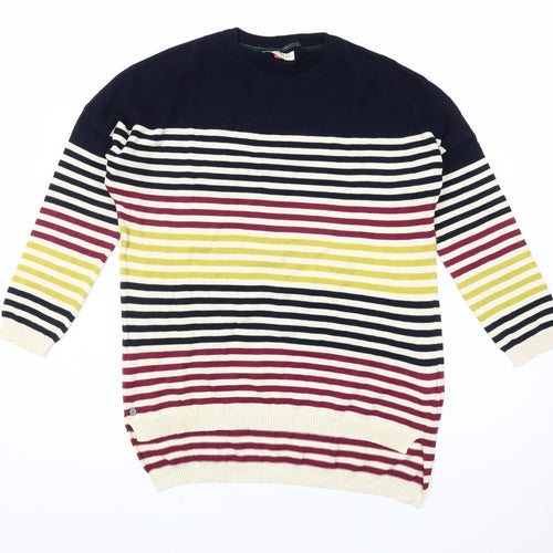 Brakeburn Women's Multicoloured Striped Pullover Jumper Size 8