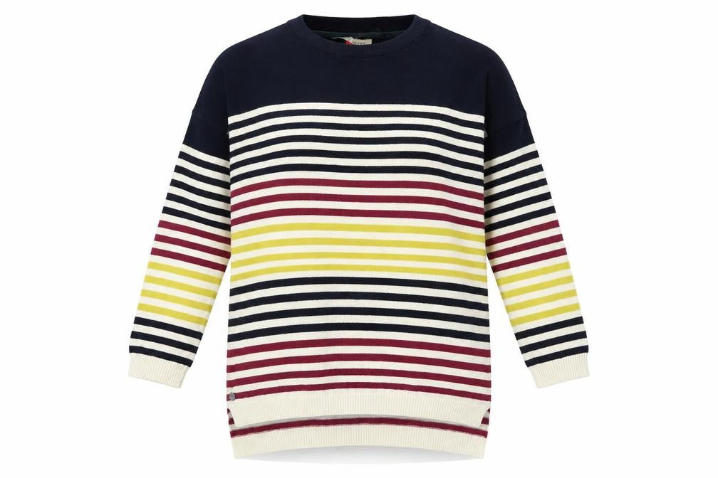 Front view of Brakeburn Women's Multicoloured Striped jumper, size 8