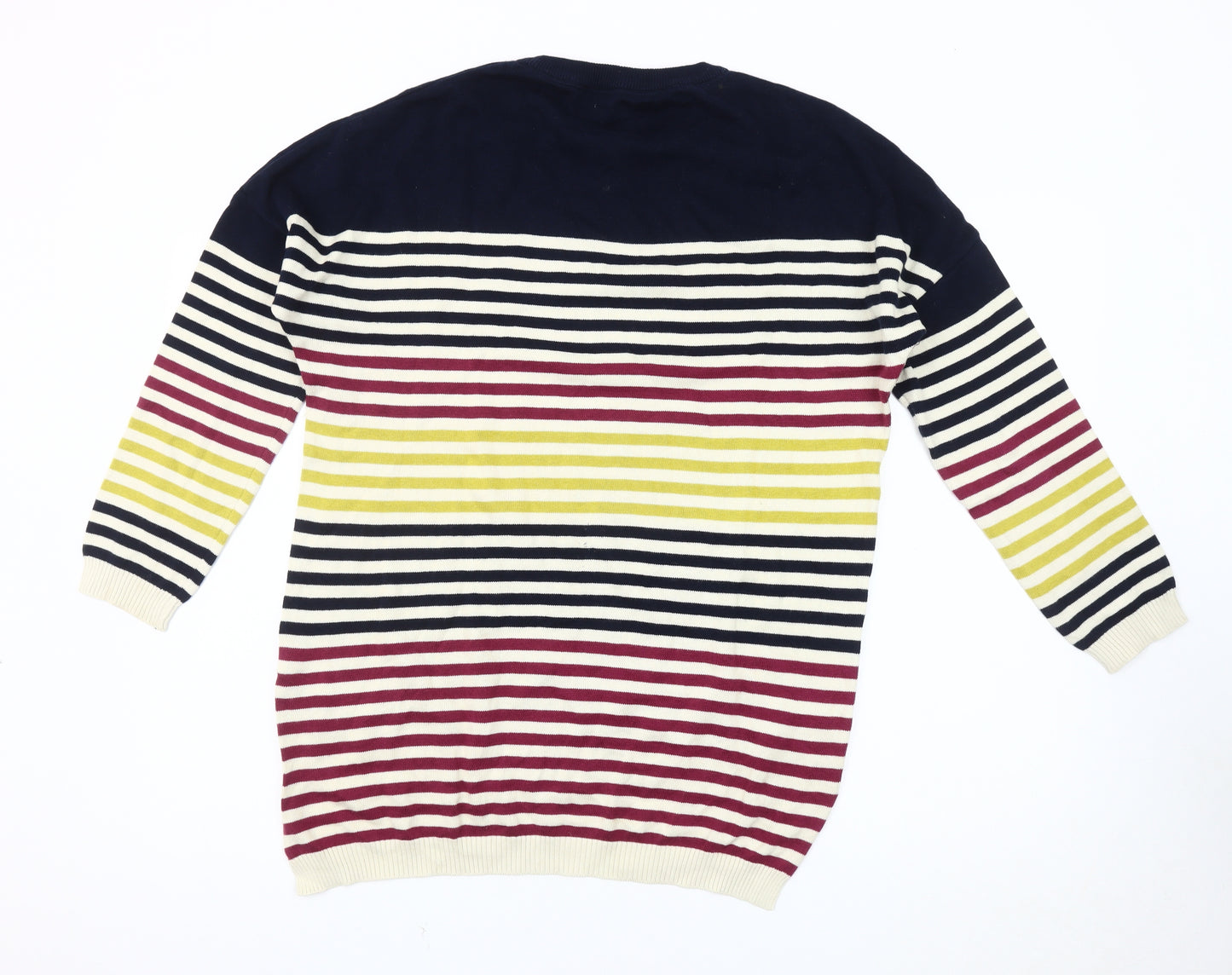 Brakeburn Women's Multicoloured Striped Pullover Jumper Size 8