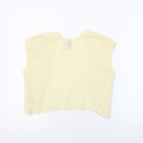 Gap Women’s Ivory Sequin Shrug M