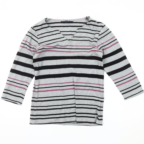 Maine New England Women's 3/4 Sleeve Striped Top 12