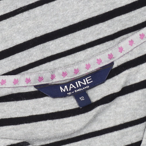 Maine New England Women's 3/4 Sleeve Striped Top 12