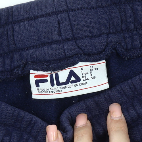 Fila Men's Blue Jogger Trousers, Size S, Elastic Waist