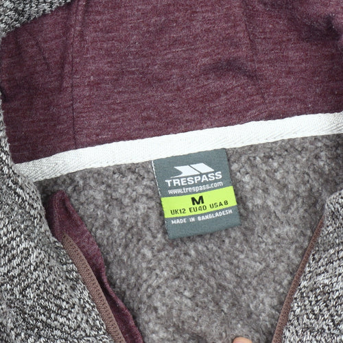 Trespass Grey Women's Hooded Jacket, Size 12, Casual Wear