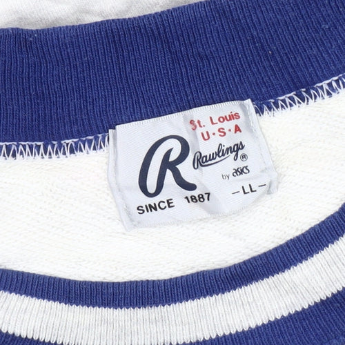 Rawlings Men's White Graphic Sweatshirt L