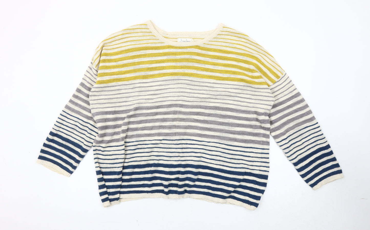 Seasalt Cornwall Women's Multicoloured Striped Pullover, Size 16